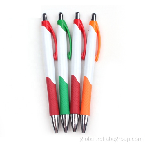 Luxury Ballpoint Pens Popular Color Advertising Promotion Retractable Plastic Pen Factory